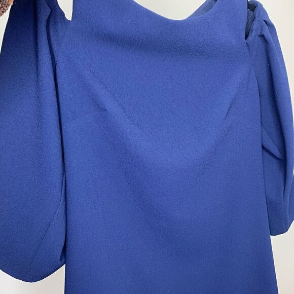 Trina Turk Kaipo Navy Indigo Blue Cold Shoulder Dress Size 2 (q1) - Picture 5 of 9